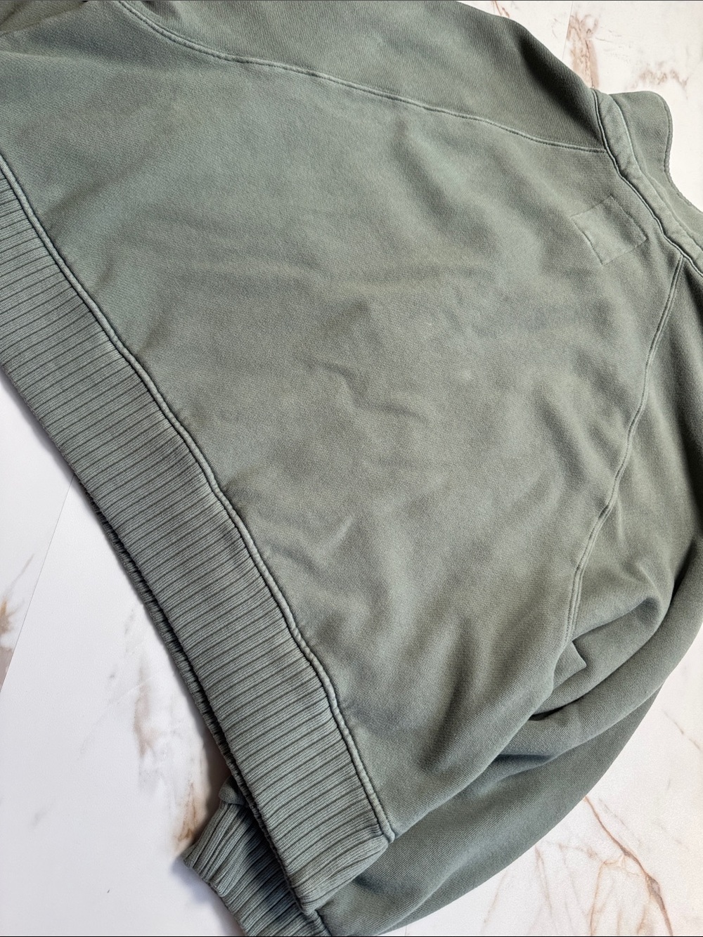 Aerie Quarter Snap Henley Sweatshirt Sz XL Green Comfy Loungewear Back to school - Picture 10 of 10